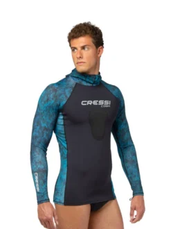 Cressi Cobia 1mm Hooded Long Sleeve Top 5 Cressi Cobia 1mm Hooded Long Sleeve Top -Dry And Wet Suit Sales Store Cressi Cobia 1.5mm Hooded Long Sleeve Top Front