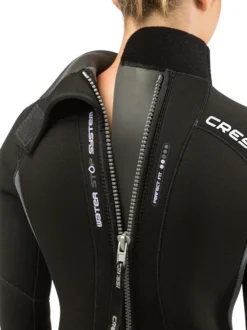 Dry And Wet Suit Sales Store -Dry And Wet Suit Sales Store Cressi Fast 7mm Wetsuit Womens Zip Detail