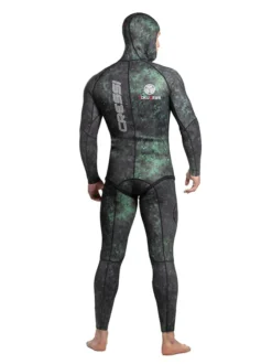 Cressi Tokugawa XTR 3mm 2-Piece Wetsuit Mens -Dry And Wet Suit Sales Store Cressi TokugawaXTR 3mm 2 Piece Freediving Wetsuit Mens Back with Hood