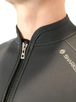 Sharkskin Chillproof T2 Long Sleeve Full Zip Mens -Dry And Wet Suit Sales Store Sharkskin Chillproof T2 Titanium Long Sleeve Full Zip Top Zip Detail